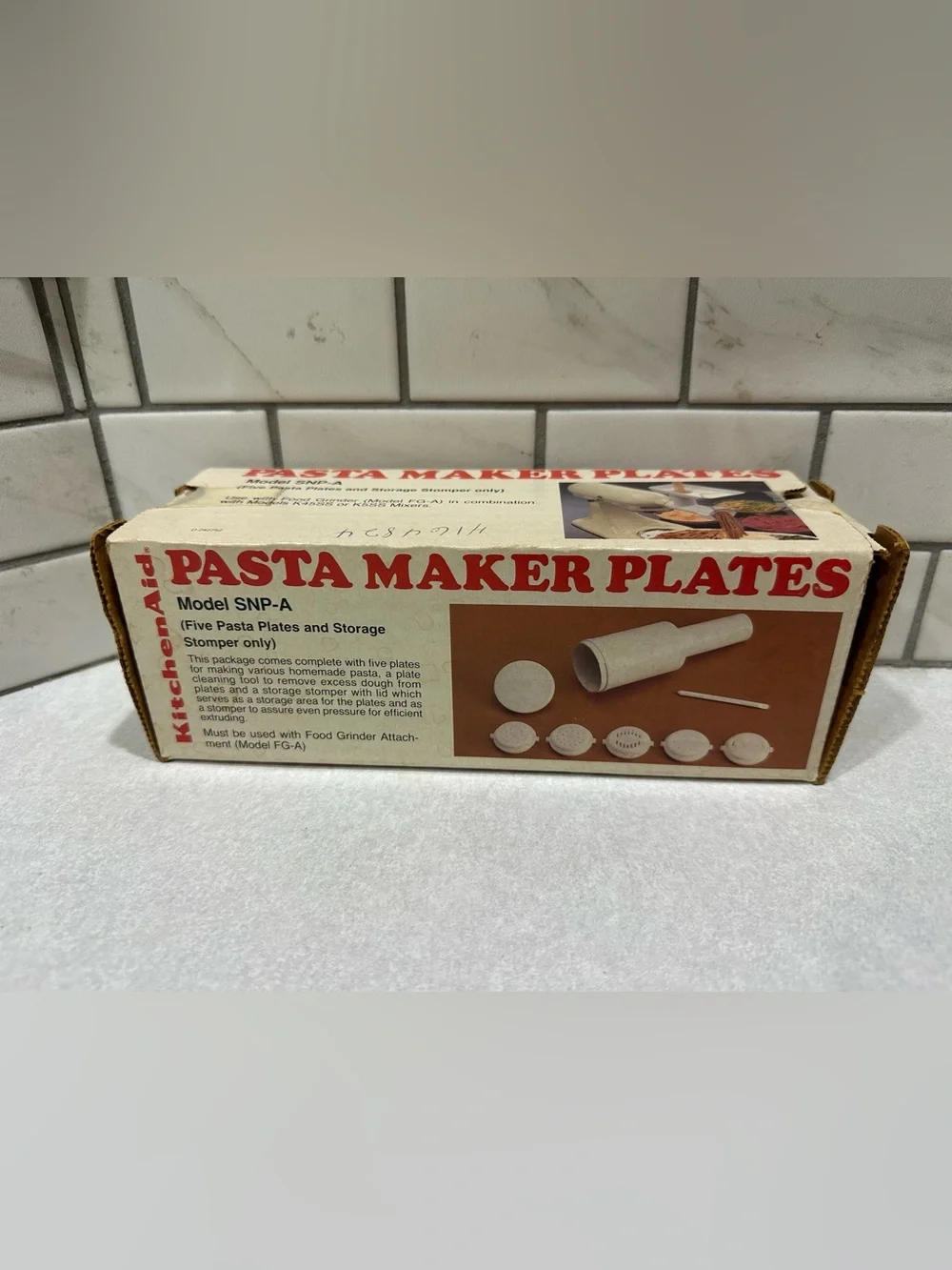 KitchenAid Pasta Maker Plates Stand Mixer for Food Grinder Attachment